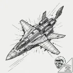 Spaceship wreck, ink illustration for tattoo,… – tattoo sketch (№1751620358_0, 04.07.2025 09:12) — tattoovalue.net