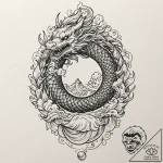 A linework tattoo of the “rating” system from… – tattoo sketch (№1751620444_0, 04.07.2025 09:14) — tattoovalue.net