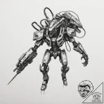 112. trash polka sketch of ripley in the powe… – tattoo sketch (№1751621301_0, 04.07.2025 09:28) — tattoovalue.net