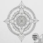 A linework tattoo of the white hand of saruma… – tattoo sketch (№1751621799_0, 04.07.2025 09:36) — tattoovalue.net