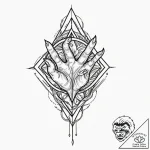 Victory (symbol), tattoo sketch design, rough… – tattoo sketch (№1751624568_0, 04.07.2025 10:22) — tattoovalue.net