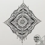 Tribal (pattern), tattoo flash sheet design,… – tattoo sketch (№1751626882_0, 04.07.2025 11:01) — tattoovalue.net