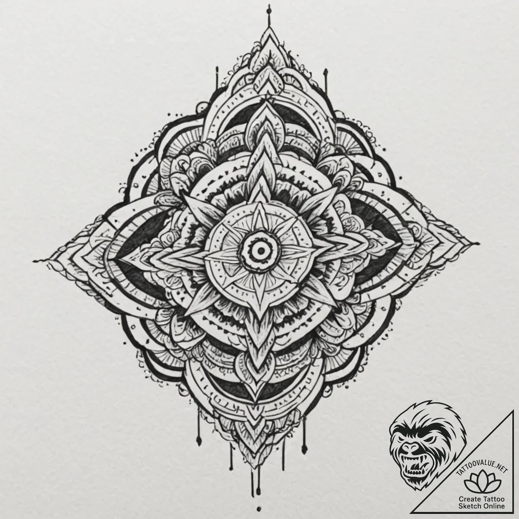 Tribal (pattern), tattoo flash sheet design,... - tattoo sketch (№1751626882_0, 04.07.2025 11:01) — tattoovalue.net
