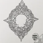 Lgbt symbol, artistic tattoo sketch, no backg… – tattoo sketch (№1751627654_0, 04.07.2025 11:14) — tattoovalue.net