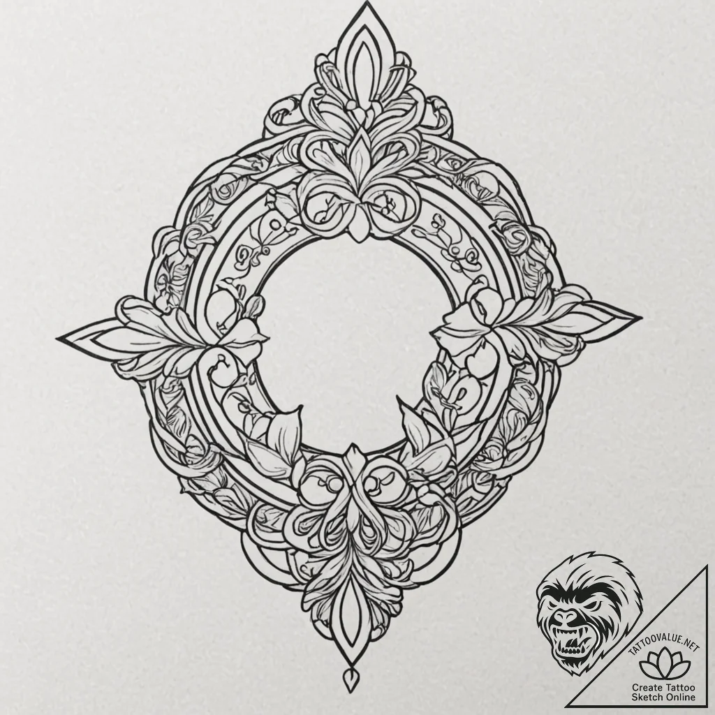 Lgbt symbol, artistic tattoo sketch, no backg... - tattoo sketch (№1751627654_0, 04.07.2025 11:14) — tattoovalue.net