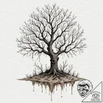 A watercolor sketch of the whomping willow.,… – tattoo sketch (№1751628167_0, 04.07.2025 11:22) — tattoovalue.net
