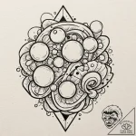 Pearl, tattoo flash sheet design, studio ligh… – tattoo sketch (№1751629279_0, 04.07.2025 11:41) — tattoovalue.net
