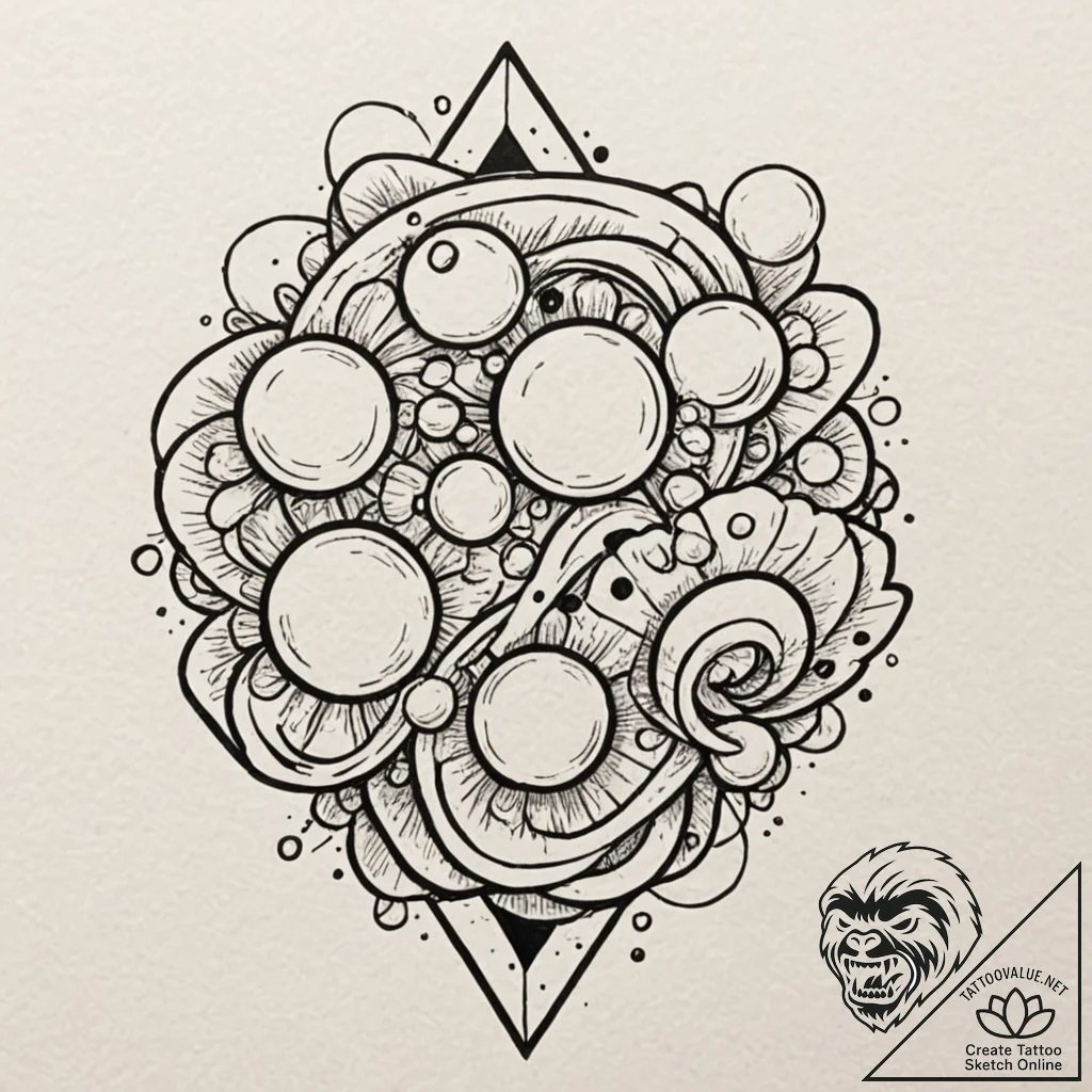Pearl, tattoo flash sheet design, studio ligh... - tattoo sketch (№1751629279_0, 04.07.2025 11:41) — tattoovalue.net