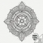 Linework tattoo of the jedi order symbol, cle… – tattoo sketch (№1751629363_0, 04.07.2025 11:42) — tattoovalue.net
