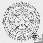 A dotwork tattoo of the transmutation circle… – tattoo sketch (№1751630144_0, 04.07.2025 11:55) — tattoovalue.net