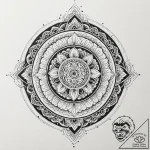 A trash polka composition of the vision, half… – tattoo sketch (№1751630232_0, 04.07.2025 11:57) — tattoovalue.net
