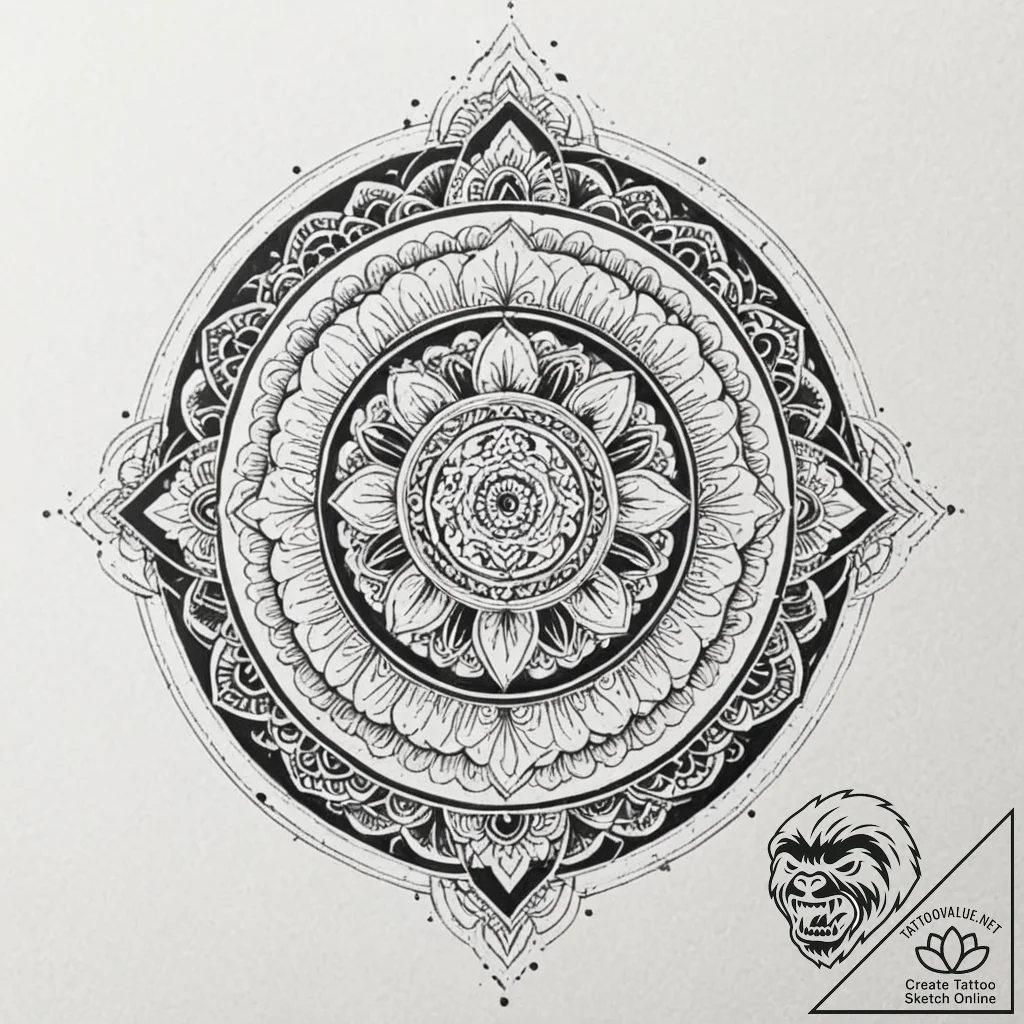 A trash polka composition of the vision, half... - tattoo sketch (№1751630232_0, 04.07.2025 11:57) — tattoovalue.net