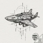 A sketch of the nostromo ship, detailed bluep… – tattoo sketch (№1751630962_0, 04.07.2025 12:09) — tattoovalue.net