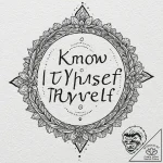 A chicano lettering tattoo of “know thyself”…. – tattoo sketch (№1751631242_0, 04.07.2025 12:14) — tattoovalue.net