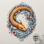 Crucian carp, tattoo flash sheet design, irez… – tattoo sketch (№1751632927_0, 04.07.2025 12:42) — tattoovalue.net