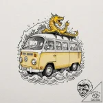 A sketch of the main characters from little m… – tattoo sketch (№1751633940_0, 04.07.2025 12:59) — tattoovalue.net