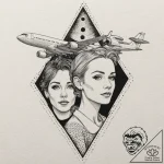 A neo-traditional tattoo of the main characte… – tattoo sketch (№1751636328_0, 04.07.2025 13:38) — tattoovalue.net