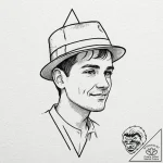 A sketch of dustin with his “thinking cap”, s… – tattoo sketch (№1751636405_0, 04.07.2025 13:40) — tattoovalue.net