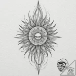 Ray, concept art for tattoo, aesthetically pl… – tattoo sketch (№1751641463_0, 04.07.2025 15:04) — tattoovalue.net