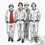 A graphic novel portrait of the main characte… – tattoo sketch (№1751641984_0, 04.07.2025 15:13) — tattoovalue.net