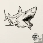 A neo-traditional tattoo of a vampire from 30… – tattoo sketch (№1751642672_0, 04.07.2025 15:24) — tattoovalue.net