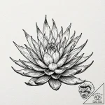 Aloe, tattoo sketch design, linework tattoo s… – tattoo sketch (№1751643122_0, 04.07.2025 15:32) — tattoovalue.net