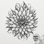 13 (number), concept art for tattoo, watercol… – tattoo sketch (№1751643885_0, 04.07.2025 15:44) — tattoovalue.net