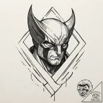 Wolverine, tattoo flash sheet design, sketch… – tattoo sketch (№1751644144_0, 04.07.2025 15:49) — tattoovalue.net