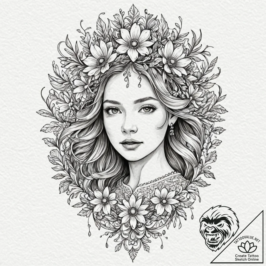 A watercolor sketch of the may queen flower d... - tattoo sketch (№1751644231_0, 04.07.2025 15:50) — tattoovalue.net