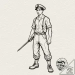 A sketch of the main character from the boys,… – tattoo sketch (№1751644489_0, 04.07.2025 15:54) — tattoovalue.net