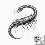 145. (district 9) a sketch of a prawn, lookin… – tattoo sketch (№1751650079_0, 04.07.2025 17:27) — tattoovalue.net