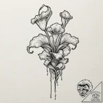 A carnivorous plant collection, tattoo drawin… – tattoo sketch (№1751654683_0, 04.07.2025 18:44) — tattoovalue.net