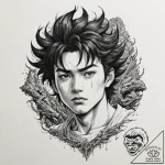 139. (akira) a graphic novel panel of tetsuo’… – tattoo sketch (№1751655791_0, 04.07.2025 19:03) — tattoovalue.net