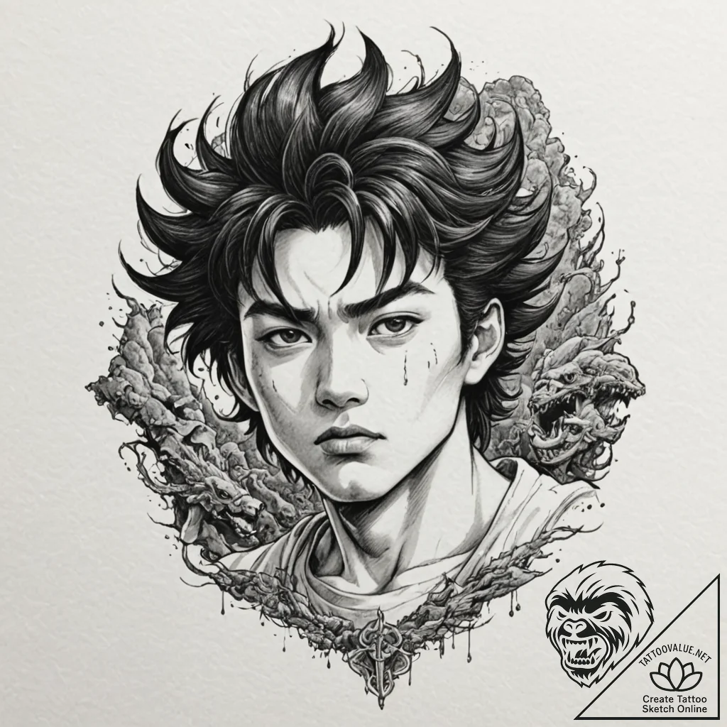 139. (akira) a graphic novel panel of tetsuo'... - tattoo sketch (№1751655791_0, 04.07.2025 19:03) — tattoovalue.net