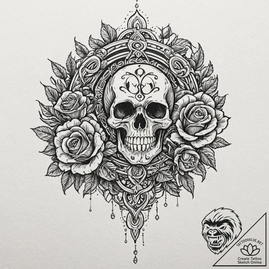 Triskelion, tattoo sketch design, subtle drop... - tattoo sketch (№1751656887_0, 04.07.2025 19:21) — tattoovalue.net