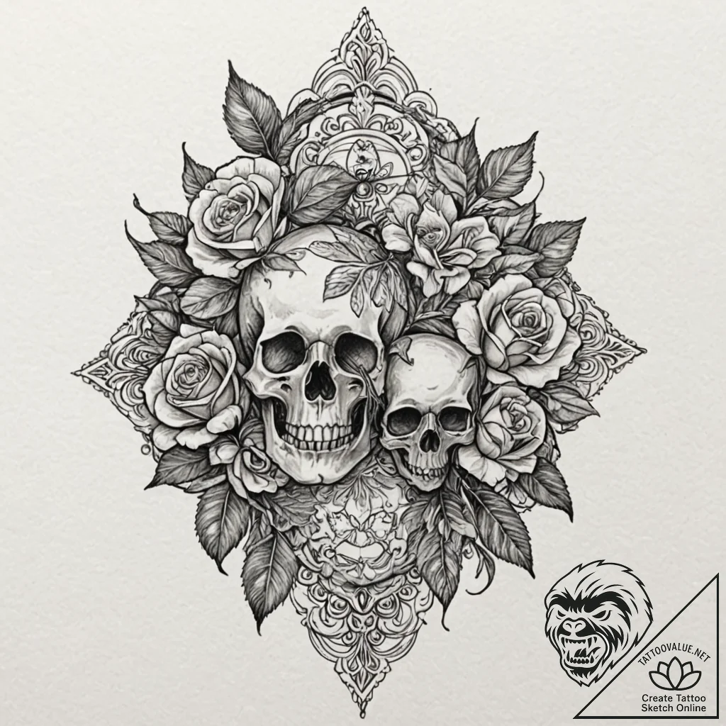 Monomakh's cap, concept art for tattoo, subtl... - tattoo sketch (№1751657565_0, 04.07.2025 19:32) — tattoovalue.net