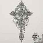 Roman numerals, tattoo flash sheet design, bl… – tattoo sketch (№1751657733_0, 04.07.2025 19:35) — tattoovalue.net