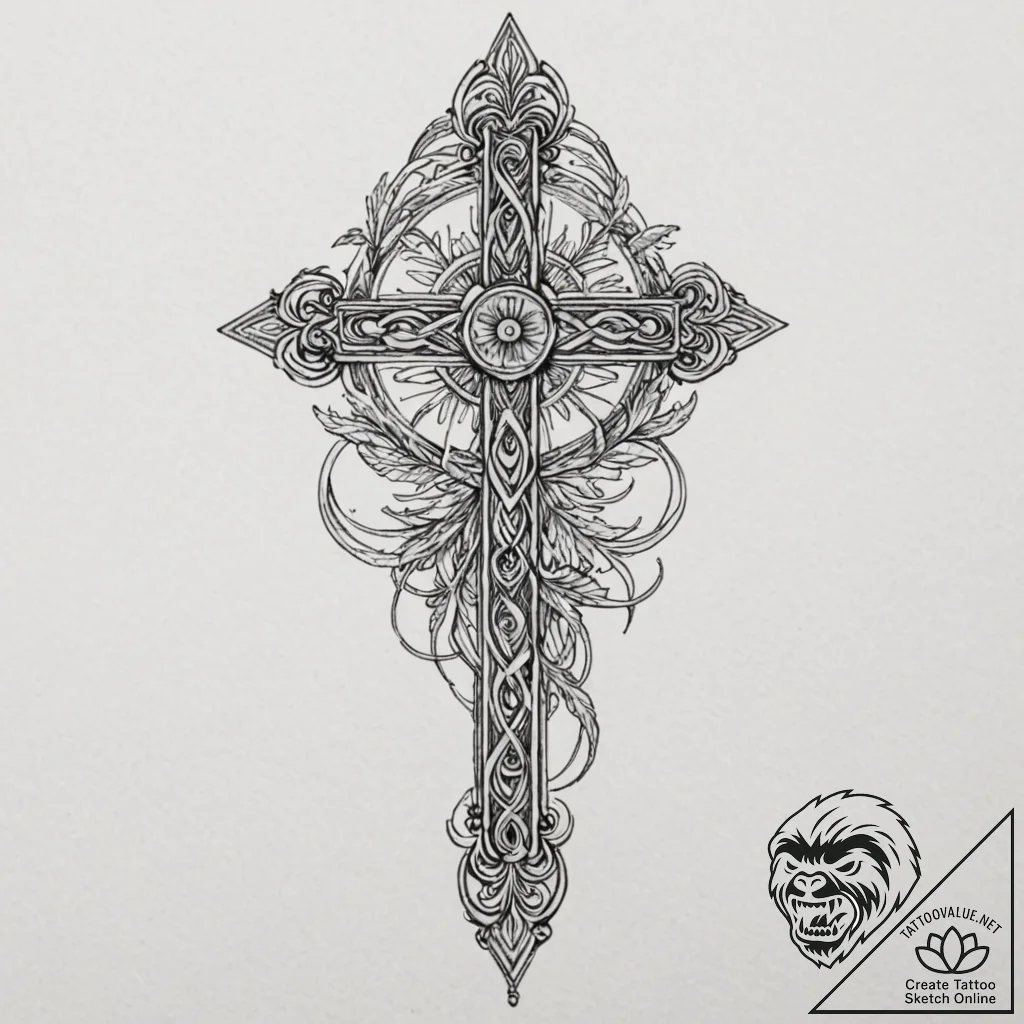Roman numerals, tattoo flash sheet design, bl... - tattoo sketch (№1751657733_0, 04.07.2025 19:35) — tattoovalue.net