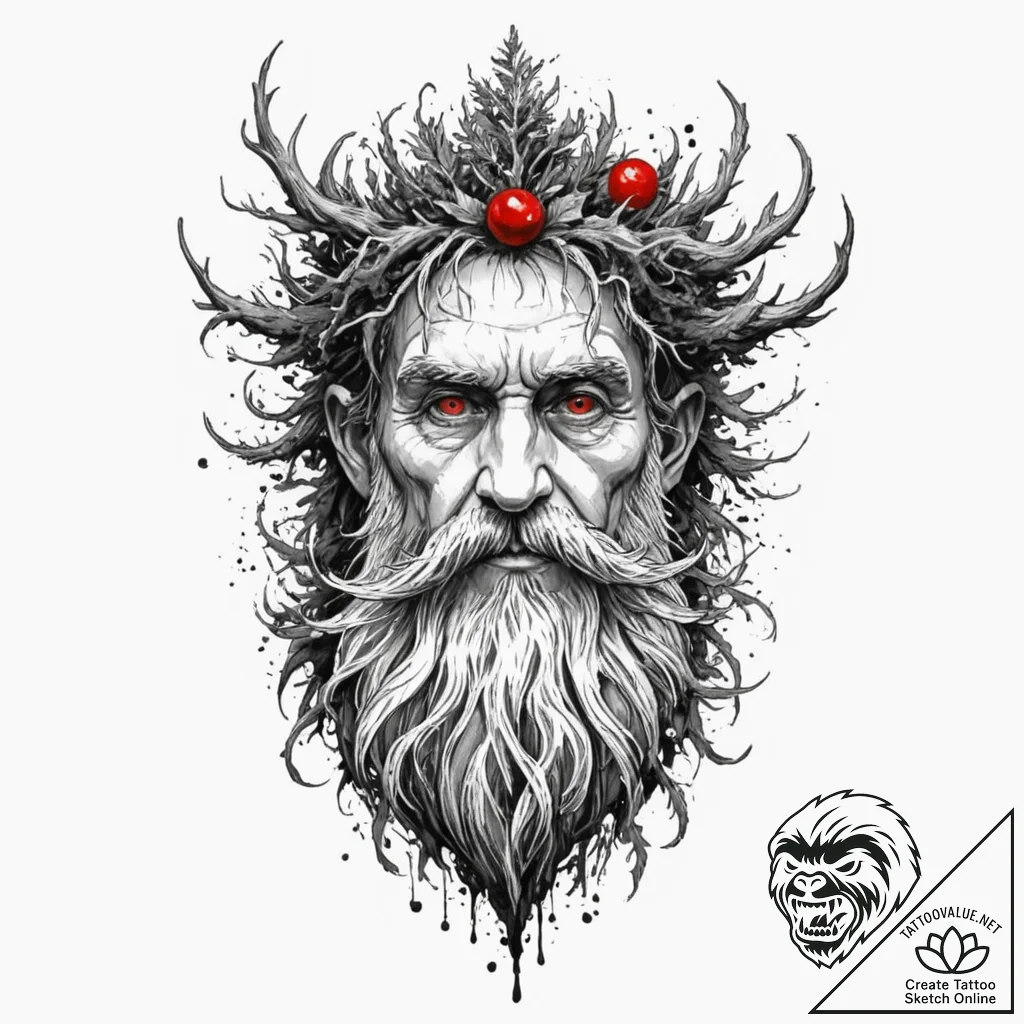 A sketch of treebeard the ent, ancient and wi... - tattoo sketch (№1751658622_0, 04.07.2025 19:50) — tattoovalue.net