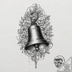 Bell, tattoo sketch design, unique design, or… – tattoo sketch (№1751659131_0, 04.07.2025 19:58) — tattoovalue.net