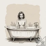 A watercolor sketch of room 237, with the gho… – tattoo sketch (№1751659383_0, 04.07.2025 20:03) — tattoovalue.net