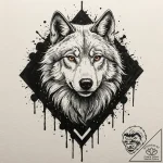 A trash polka design of the red wedding, with… – tattoo sketch (№1751662106_0, 04.07.2025 20:48) — tattoovalue.net