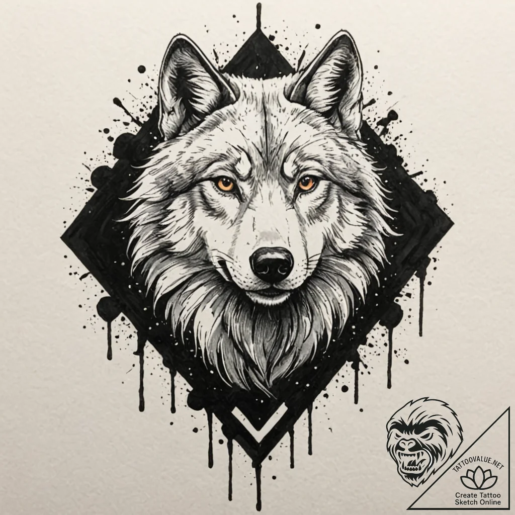 A trash polka design of the red wedding, with... - tattoo sketch (№1751662106_0, 04.07.2025 20:48) — tattoovalue.net