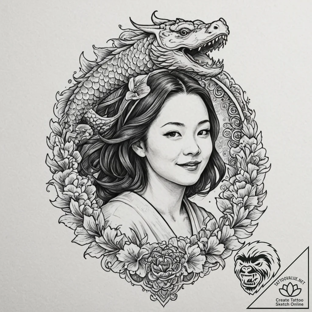 A sketch of annie wilkes from misery, with he... - tattoo sketch (№1751663748_0, 04.07.2025 21:15) — tattoovalue.net