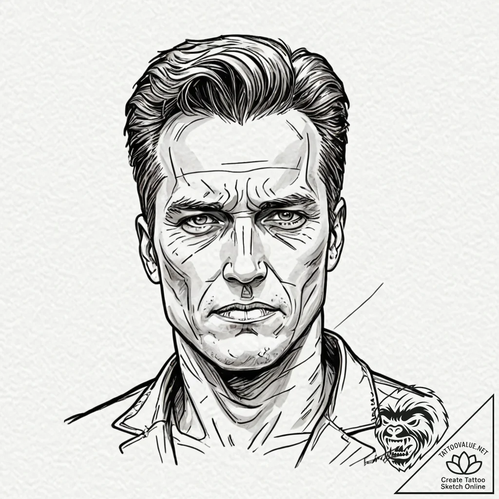с‚рµсђрјрёрѕр°с‚рѕсђ (the terminator):, conce... - tattoo sketch (№1751664781_0, 04.07.2025 21:33) — tattoovalue.net