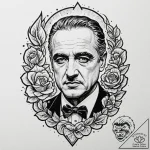 рєсђс‘сѓс‚рѕс‹р№ рѕс‚рµс† (the godfather), ta… – tattoo sketch (№1751668125_0, 04.07.2025 22:28) — tattoovalue.net