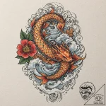 Raspberry, tattoo sketch design, studio light… – tattoo sketch (№1751668461_0, 04.07.2025 22:34) — tattoovalue.net