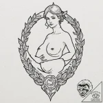 144. (children of men) a powerful linework ta… – tattoo sketch (№1751668886_0, 04.07.2025 22:41) — tattoovalue.net