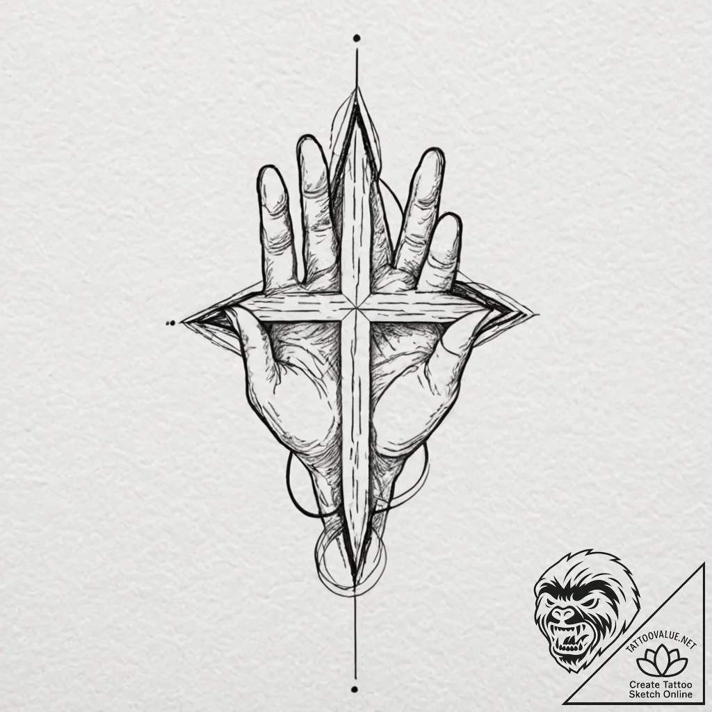A minimalist tattoo of the "no-ghost" logo,,... - tattoo sketch (№1751671088_0, 04.07.2025 23:18) — tattoovalue.net