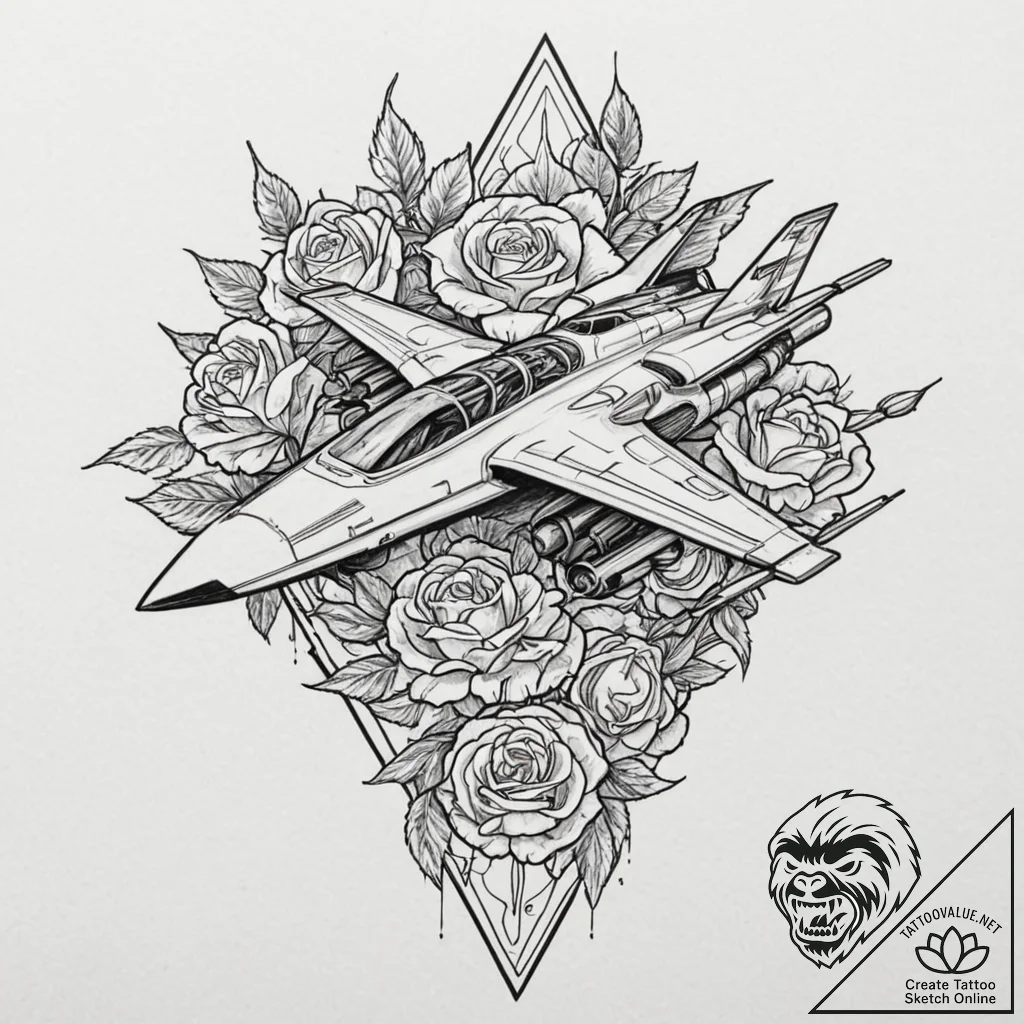 A linework tattoo of a podracer, showing spee... - tattoo sketch (№1751671929_0, 04.07.2025 23:32) — tattoovalue.net